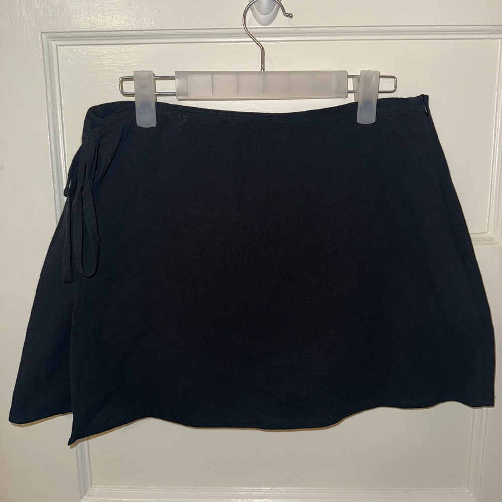 Classic Black Women's Skirt Mini %100 cotton